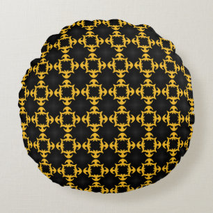 Classic vintage pattern. Design elements luxury, S Round Cushion