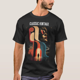 Classic Vintage Retro Abstract Graphic T-Shirt