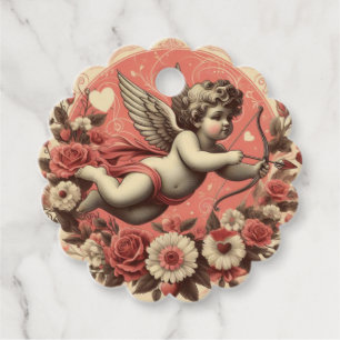 Classic/Vintage/Retro Cupid Valentine's day Favour Tags