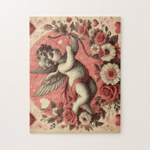 Classic/Vintage/Retro Cupid Valentine's day Jigsaw Puzzle