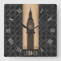 Classic Vintage Retro London Big Ben Designer