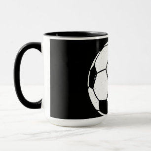 Classic Vintage Soccer Ball Distressed Sports Illu Mug