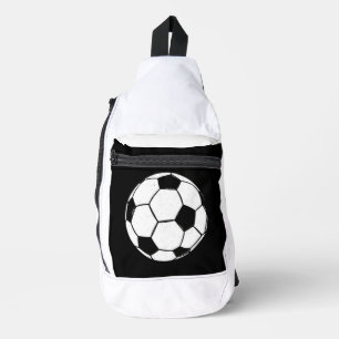 Classic Vintage Soccer Ball Distressed Sports Illu Sling Bag