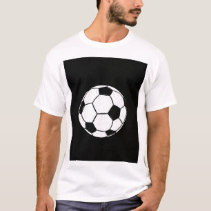 Classic Vintage Soccer Ball Distressed Sports Illu T-Shirt