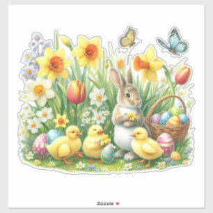 Classic/Vintage spring rabbit/chicken