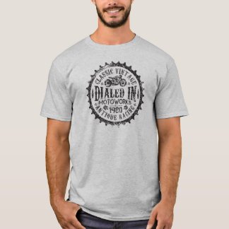 Classic Vintage Sprocket Logo Motorcycle Shirt