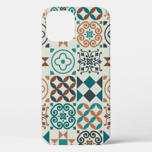 Classic Vintage Tile Pattern iPhone 12 Case