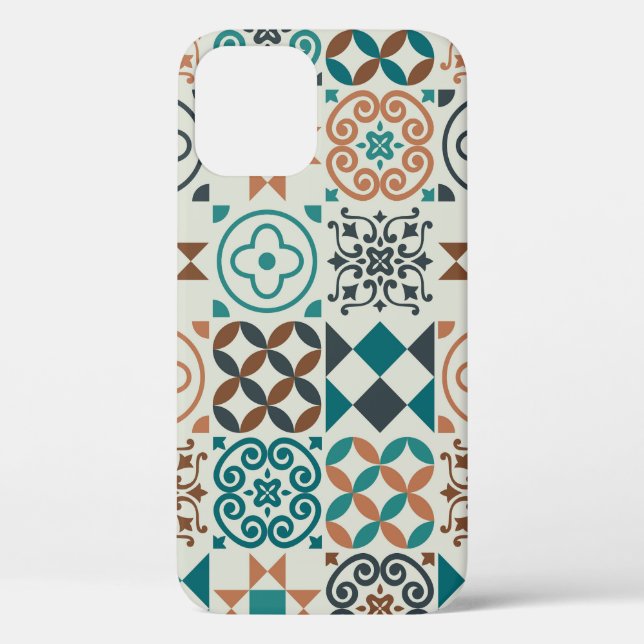 Classic Vintage Tile Pattern Case-Mate iPhone Case (Back)