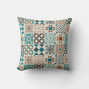 Classic Vintage Tile Pattern Cushion