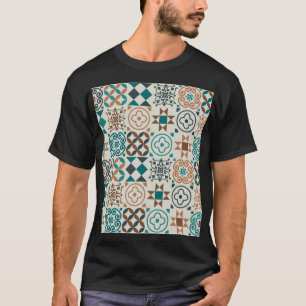 Classic Vintage Tile Pattern T-Shirt