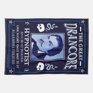 Classic vintage victorian Hypnotist Tea Towel