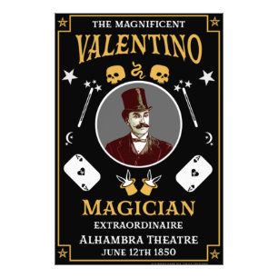 Classic vintage victorian magic Illutionist Photo Print