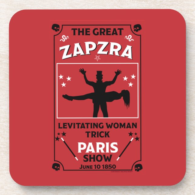 Classic vintage victorian Magic Show  Coaster (Front)