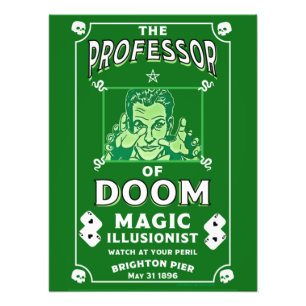 Classic vintage victorian Magic Show  Photo Print