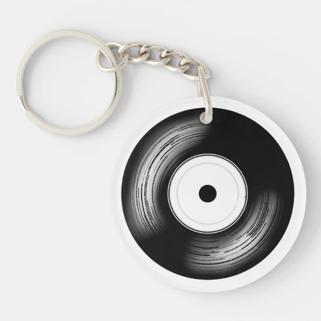 Classic Vinyl Disc Key Ring (Front)
