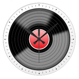 Classic Vinyl Record Turntable LP Wall Clock