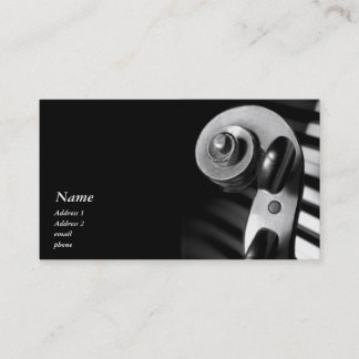 Classic Violin / Viola Scroll Business Card
