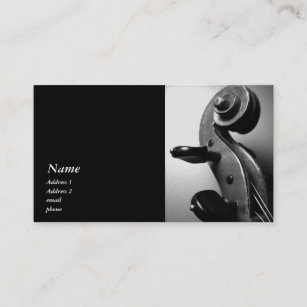 Classic Violin / Viola Scroll Business Card