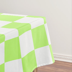 Classic visual lime checkerboard  tablecloth
