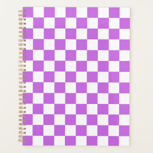 Classic visual magenta chequerboard planner