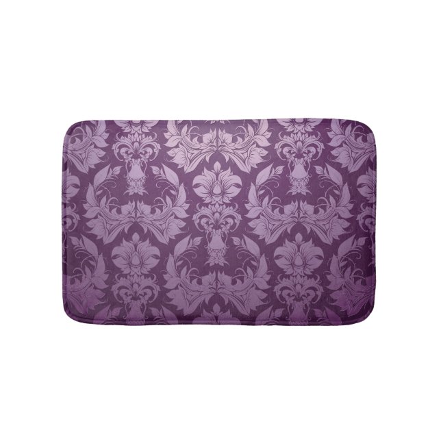 Classic Wallpaper: Seamless Vintage Design Bath Mat (Front)