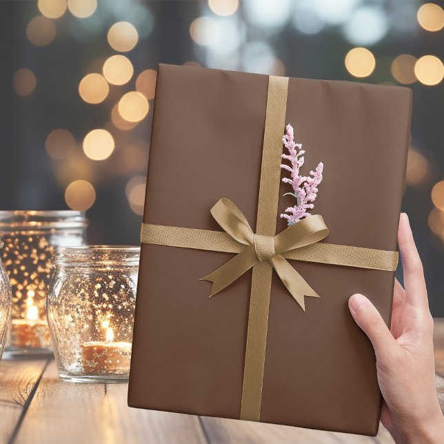 Classic Warm Brown Wrapping Paper (Creator Uploaded)