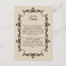 Classic Warm Sand Ornately Framed Wedding