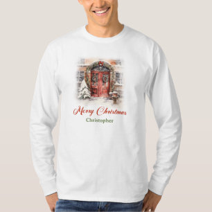 Classic warmish design with Christmas house T-Shirt