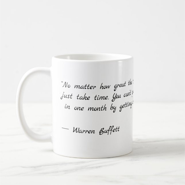 Classic Warren Buffet Mug on Talent (Left)