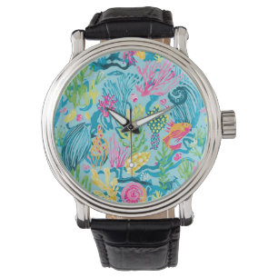 Classic watch in stylish graphic