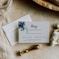 Classic Watercolor Floral White RSVP