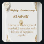 Classic watercolor gold luxury frole frame  square sticker<br><div class="desc">Anniversary cardCelebrate love with this elegant blush pink and gold sunset wedding invitation design. Featuring delicate roses, golden decorative accents, and a romantic sunset landscape background, this invitation creates a warm and magical atmosphere for your special day. Perfect for romantic weddings, boho weddings, garden ceremonies, and sunset celebrations. The design...</div>