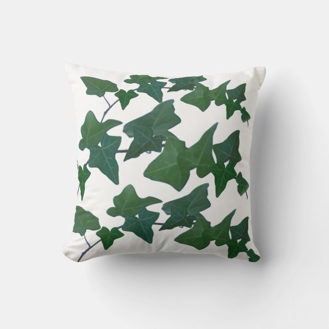 Classic watercolor Green English Ivy     Cushion (Front)