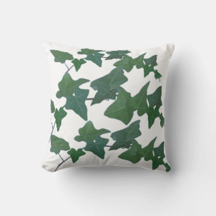 Classic watercolor Green English Ivy Throw Pil Cushion