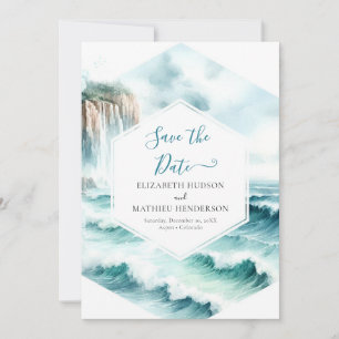  Classic Waves Nautical Wedding  Save The Date