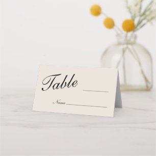 Classic Wedding Blank Place Cards