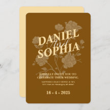 Classic wedding invitation