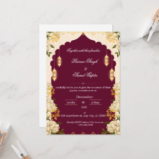 Classic wedding invitation