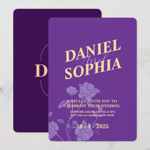 Classic wedding invitation