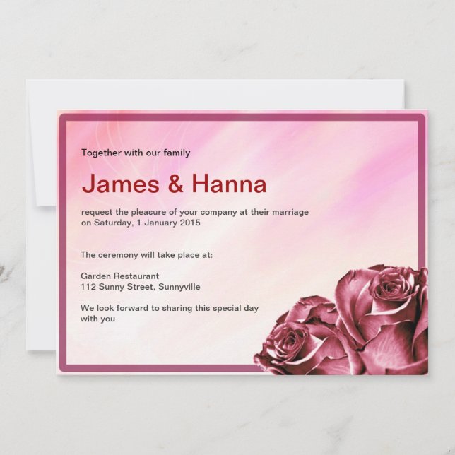 Classic Wedding Invitation (Front)