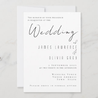 Classic Wedding Invitation