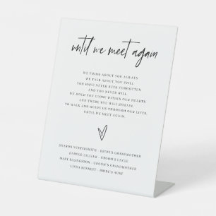 Classic Wedding Memorial Sign Family Remembrance