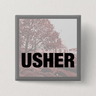 Classic Wedding Memories Usher Pin