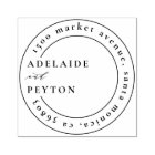 Classic Wedding Names & Round Return Address