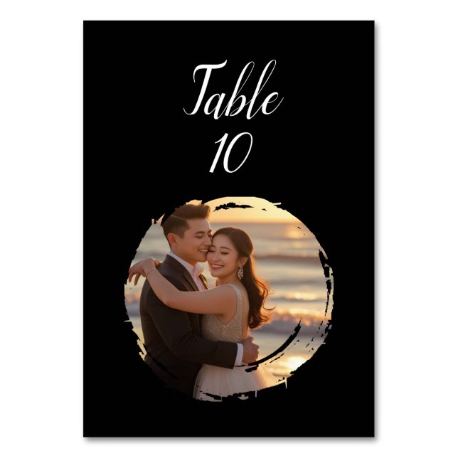 Classic Wedding Table Number  (Front)