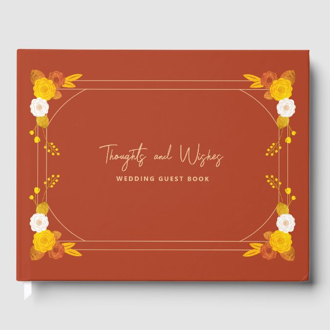 Classic Wedding Theme  Guest Book (Front)