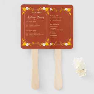 Classic Wedding Theme Hand Fan
