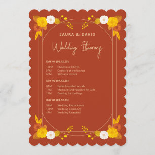 Classic Wedding Theme Program
