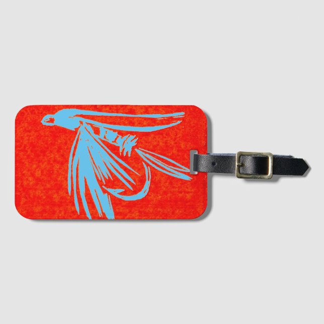 Classic Wet Fly Luggage Tag (Front Horizontal)