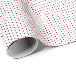 Classic White And Red Tiny Polka Dots Christmas Wrapping Paper<br><div class="desc">Tiny red polka dots on a white background. Simple minimalist classic wrap suitable for all ages and occasions.</div>